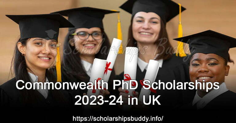 Commonwealth PhD Scholarships 2023-24 in UK